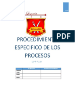Lep-p-71110 Procedimiento Especifico de Los Procesos