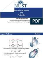 Practice Problems Projectile and Moment of Inertia