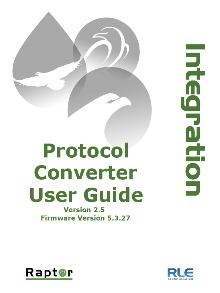 Raptor Protocol Converter | PDF | Ip Address | Internet Protocol Suite