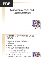 Sales and Lease Contracts