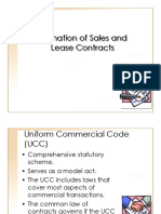 Sales and Lease Contracts