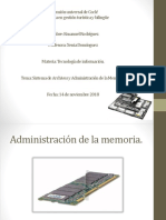 Sistema de Archivo de Administracion de La Memoria