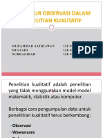 Prosedur Observasi Dalam Penelitian Kualitatif