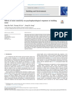 Effects of Noise Sensitivity On Psychophysiological Responses To Building