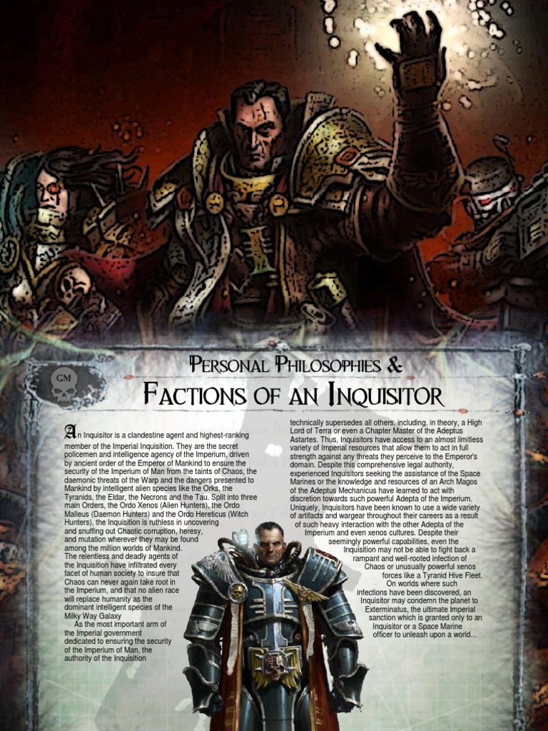 Inquisitorial Factions and Philosophies | PDF