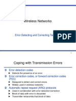 Wireless Networks: Error Detecting and Correcting Techniques