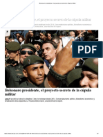 Bolsonaro Presidente, El Proyecto Secreto de La Cúpula Militar