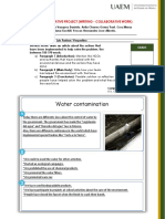 Water Contamination: Module 3: Integrative Project (Writing - Collaborative Work)