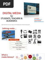 DIGITAL MEDIA for STUDENTS, TEACHERS & ACADEMICS