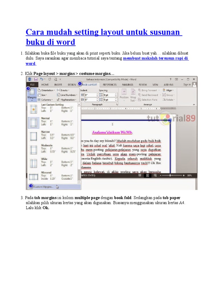 Cara Mengatur Ukuran Kertas A4 Di Berbagai Ukuran