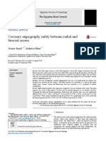 Coronary Angiography Safety Between Radial and Femoral Access