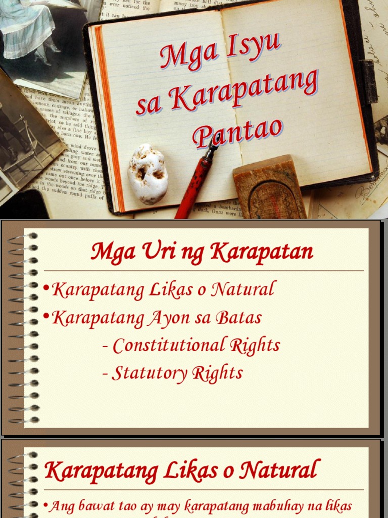 Mga Uri Ng Karapatang Pantao Pdf