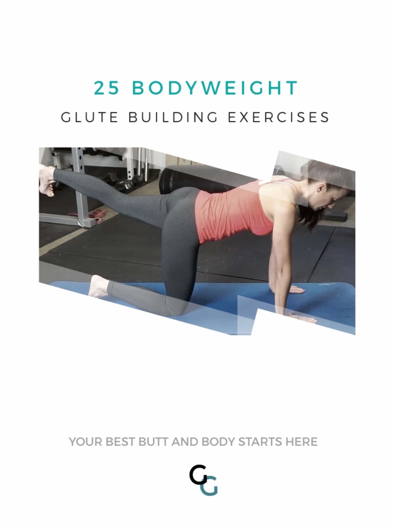 25 Bodyweight Glute Building Exercises PDF Anatomical Terms Of
