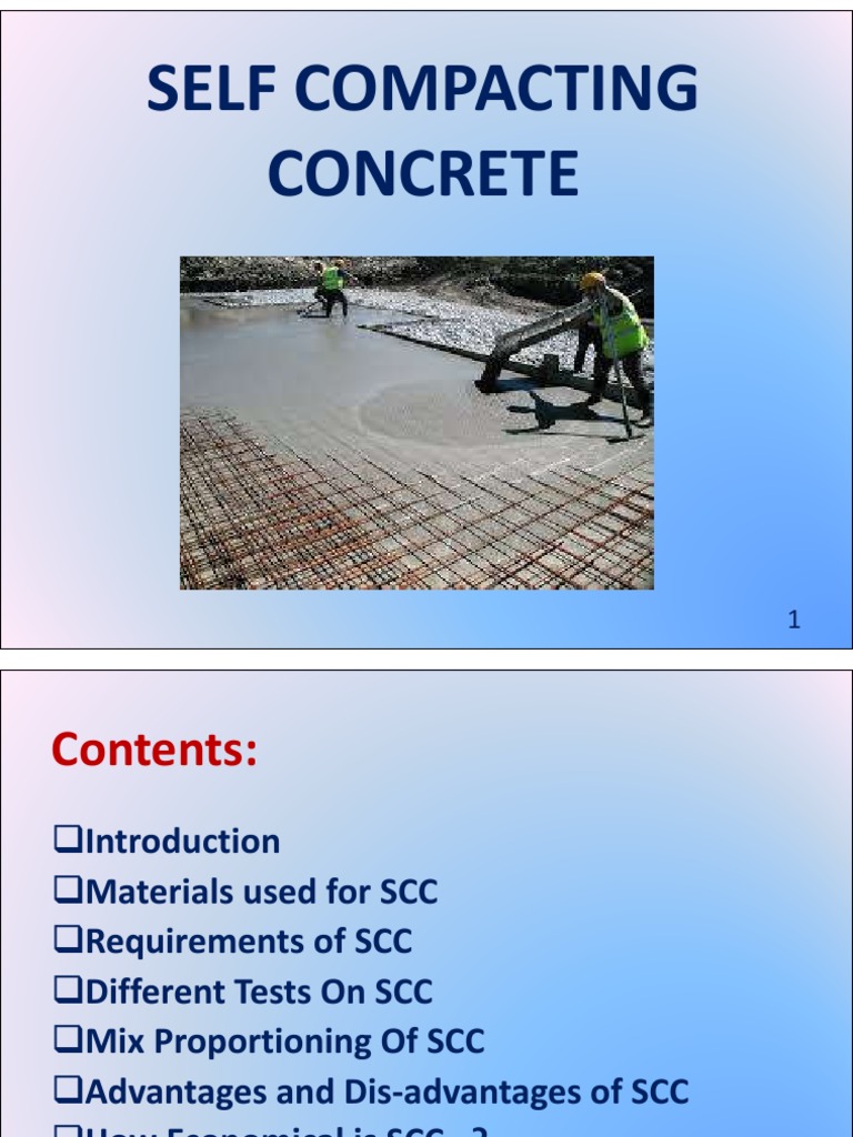 Self Compacting Concrete 1 Concrete Composite Material