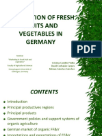 Production of Fresh Fruits and Vegetables in Germany