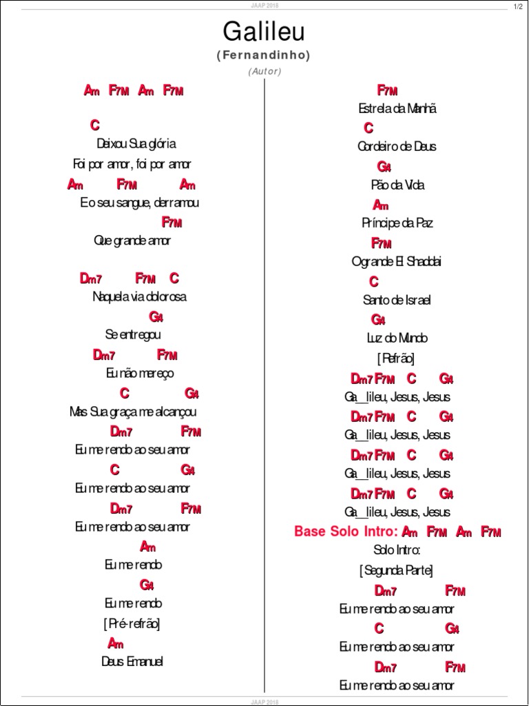 Galileu Cifra Pdf Evangelhos Livros Do Novo Testamento