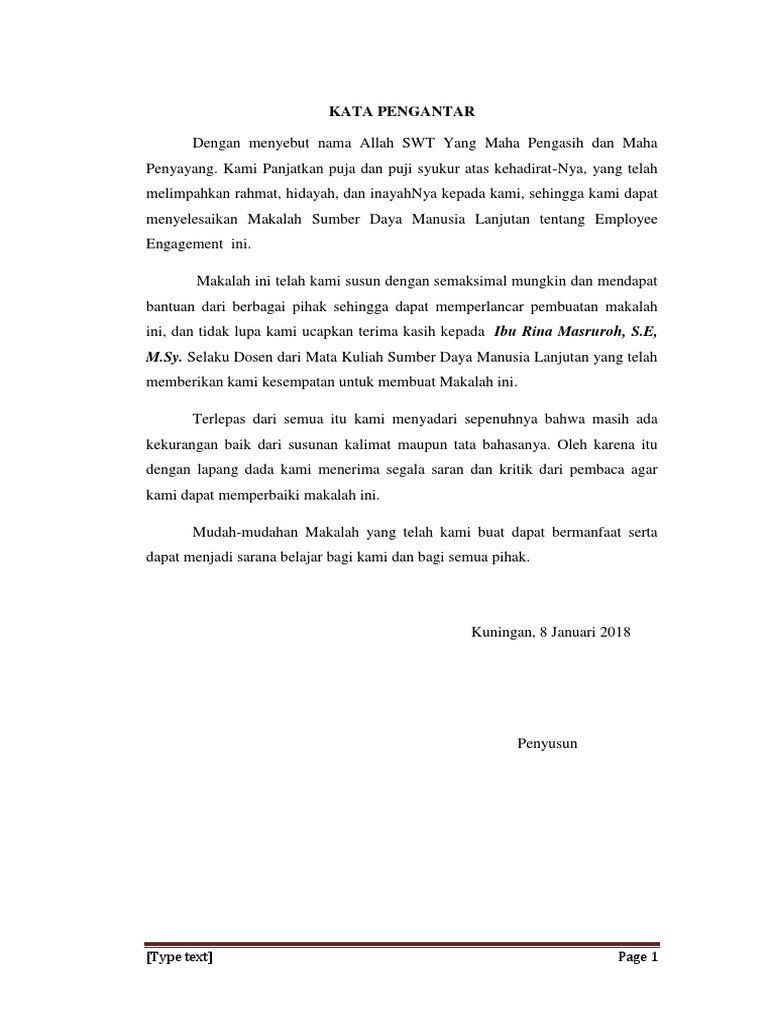 Makalah Msdm Employee Engagement
