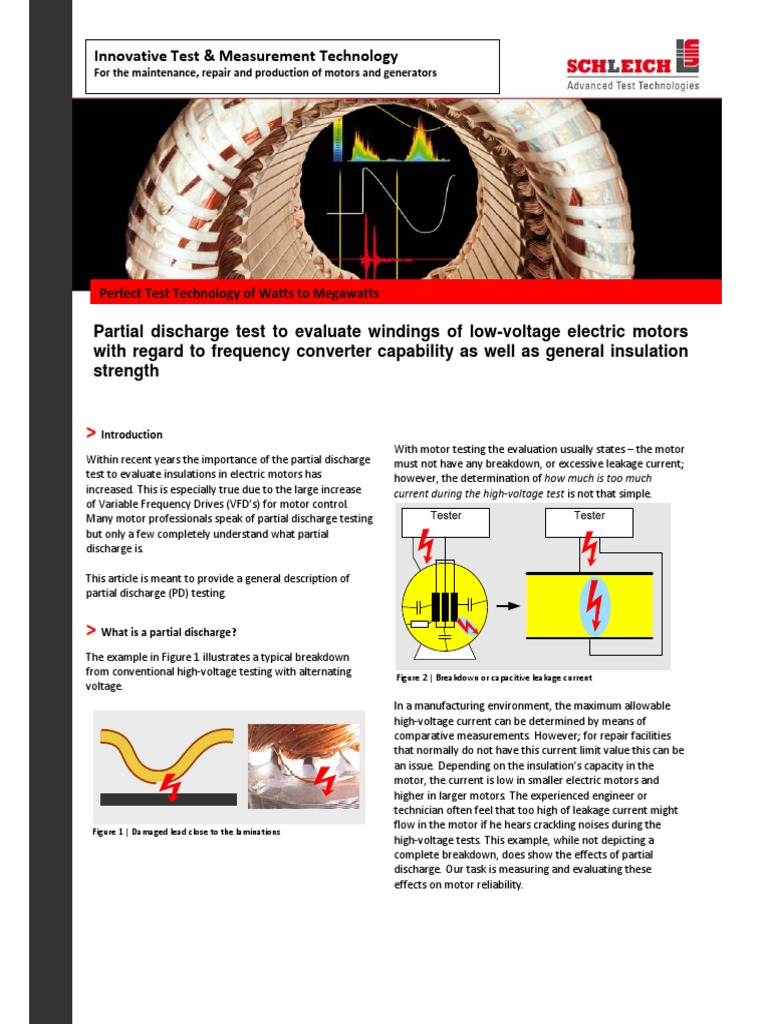 Partial Discharge Paper | PDF | Electric Motor | Insulator (Electricity)
