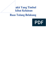 Penyakit Yang Timbul Akibat Kelainan Tulang Belakang