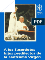 A Los Sacerdotes Hijos Predilectos de La Santisima Virgen Maria Texto