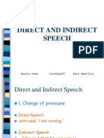 Direct and Indirect Speech