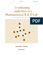 Co-Ordinating Complexities in A Pharmaceutical R & D Lab: Amit Shukla - 2235230 Girish Soni