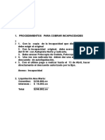 Procedimientos para Cobrar Incapacidades