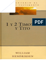 HENDRIKSEN William. Comentario Biblico A 1 y 2 Timoteo y Tito