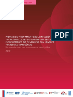 Prevención y Tratamiento de La Infección Por El VIH y Otras Infecciones de Transmisión Sexual Entre Hombres Que Tienen Sexo Con Hombres y Personas Transgénero - Recomendaciones Para Un Enfoque de Salud Pública