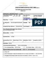 Customer - Registration Form