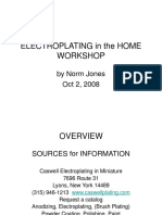 Electroplating in The Home Workshop: by Norm Jones Oct 2, 2008
