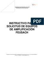 Instructivo Para Solicitud de Equipos de Amplificación FEUSACH