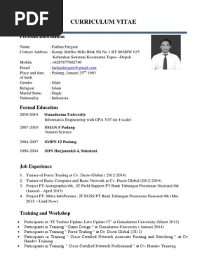 CV FARHAN