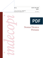 Norma Técnica Peruana NTP 399.400 2001