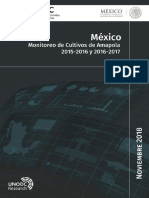 Mexico Monitoreo Cultivos Amapola 2015 2017