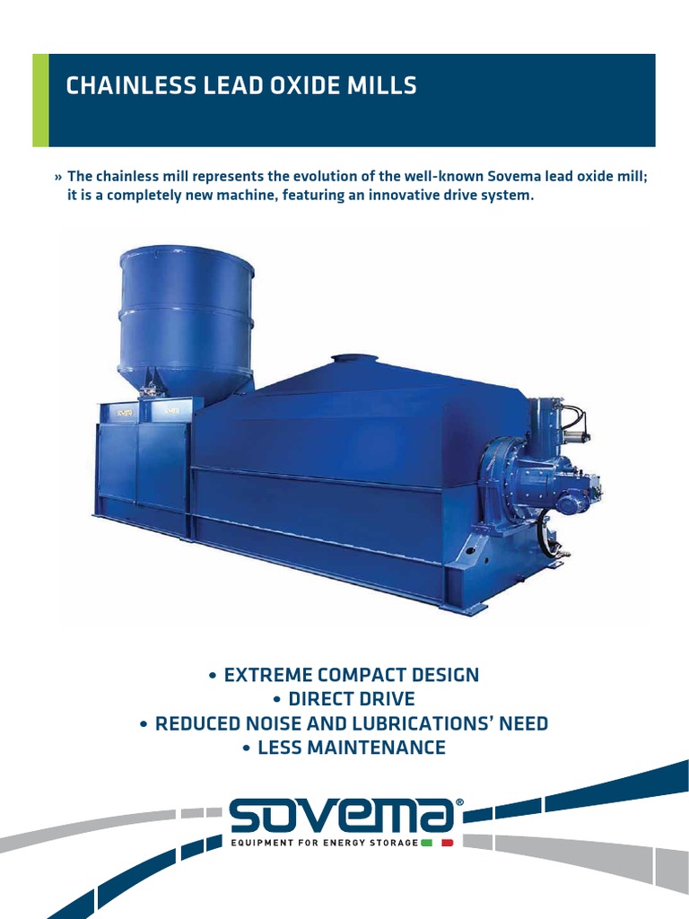 Chainless Lead Oxide Mills Overview | PDF | Nature