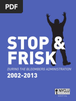 NYCLU - Stop and Frisk Report