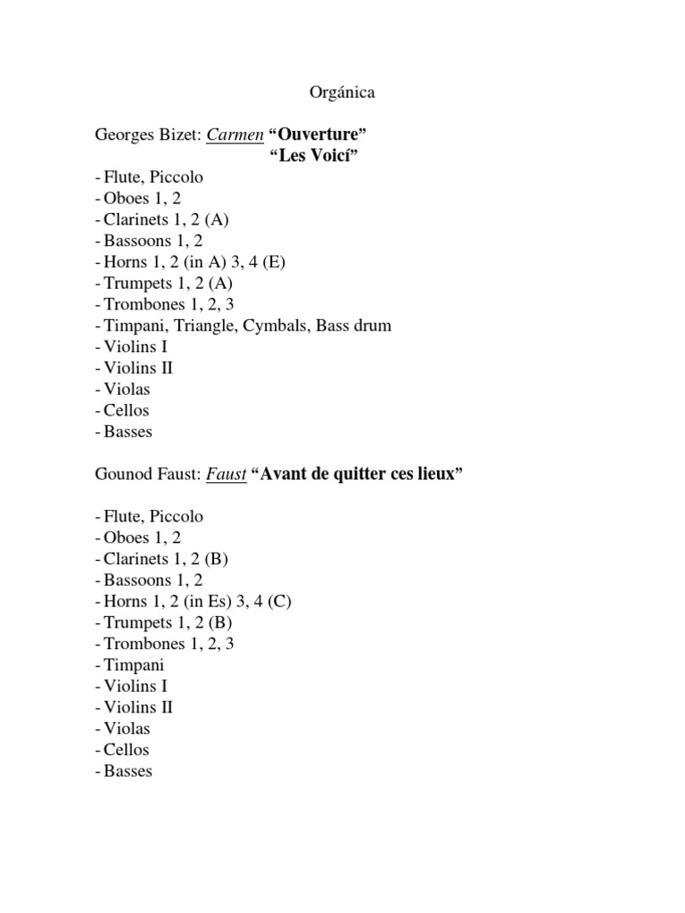 Orchestral Scores of Famous Operas | PDF | Italian Language Works ...