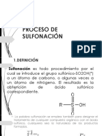 proceso de Sulfonacion