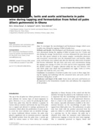 Download Growth Yeast Lactic-Acetic Bacteria Palm Wine JApplMicrobiol2007 by Teresa Ayora SN39450138 doc pdf