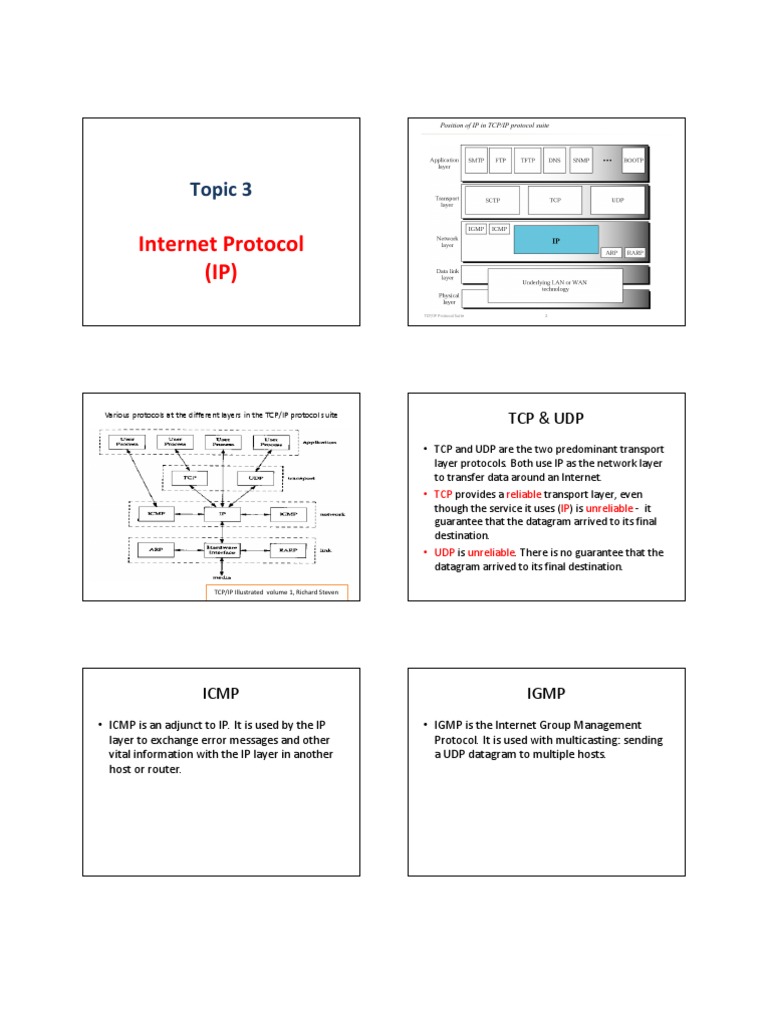 Topic 3 | PDF | Internet Protocols | Transmission Control Protocol