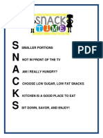 Snack Time Handout 1