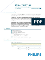 Datasheet 74HC164D PDF