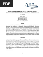 USO DO TRANSPORTE POR FRETAMENTO COMO ESTRATÉGIA DE REDUÇÃO DE EMISSÃO DE DIÓXIDO DE CARBONO (CO2) – ESTUDO DE CASO DO CENPES.