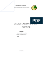 delimitacion de una cuenca 