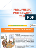 Presupuesto Participativo 2018