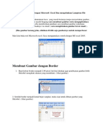 Cara Membuat Gambar Kusen Dengan Excel