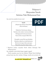 Pelajaran 6 Masyarakat Yatsrib Sebelum Nabi Muhammad SAW