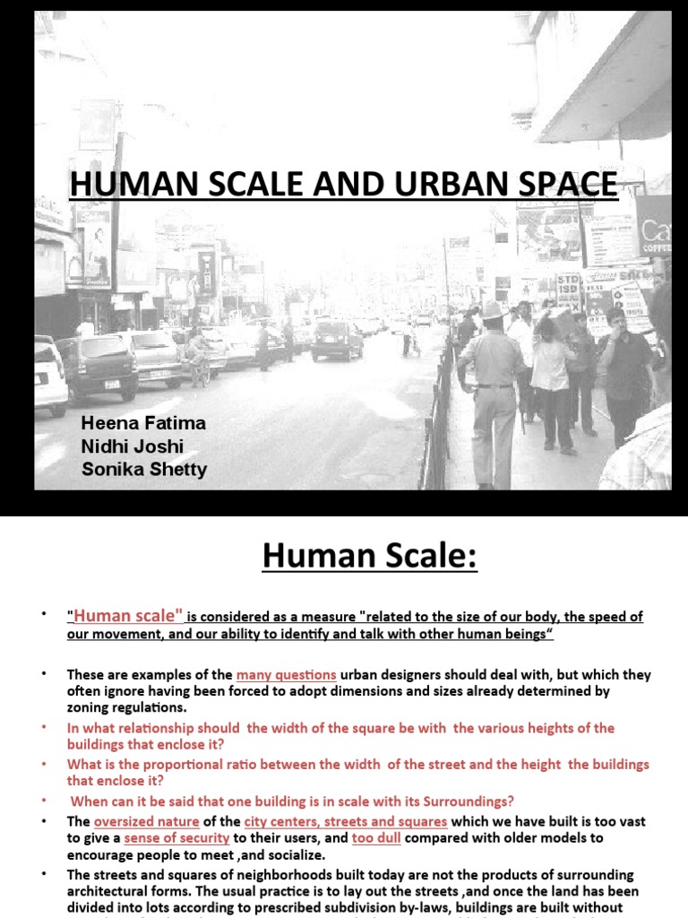 Human Scale in Urban Design | PDF | Perception | Visual Perception