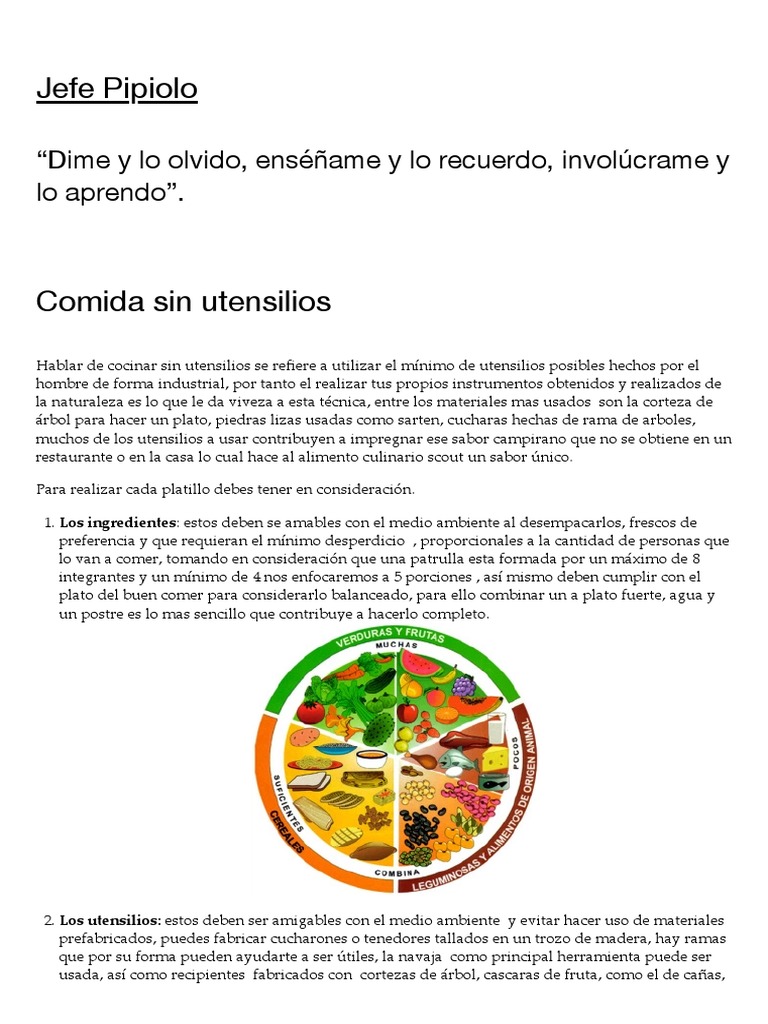 Cocina Sin Utensilios | PDF | Alimentos | Aluminio